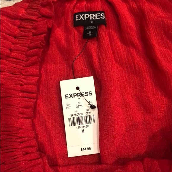 NWT Express Ruffle Off Shoulder Top - Picture 3 of 6